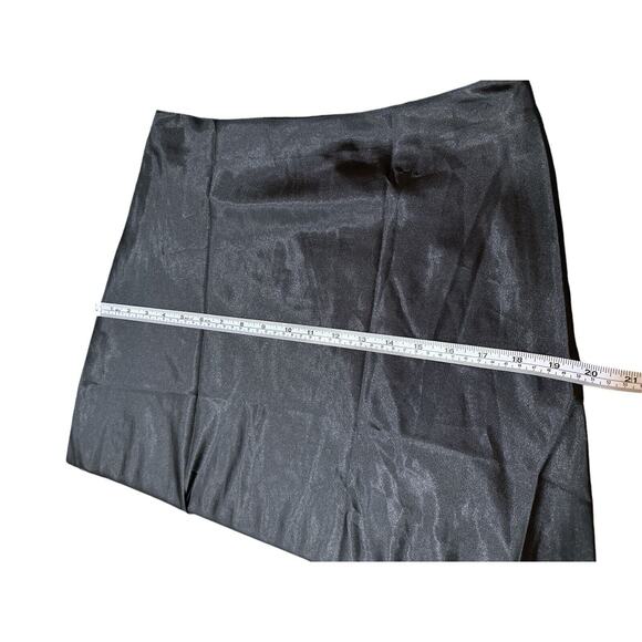 ALCEA ROSEA Women High Waist Silky Satin Midi Skirt Elastic Size L - Picture 9 of 11